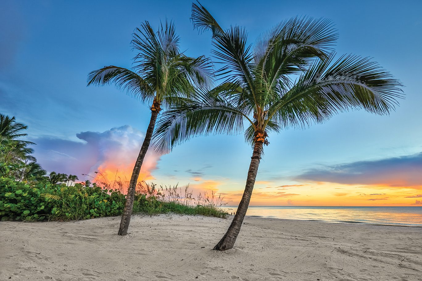 FLorida Southwest Sunset View, Beaches Stock Photo - Image 