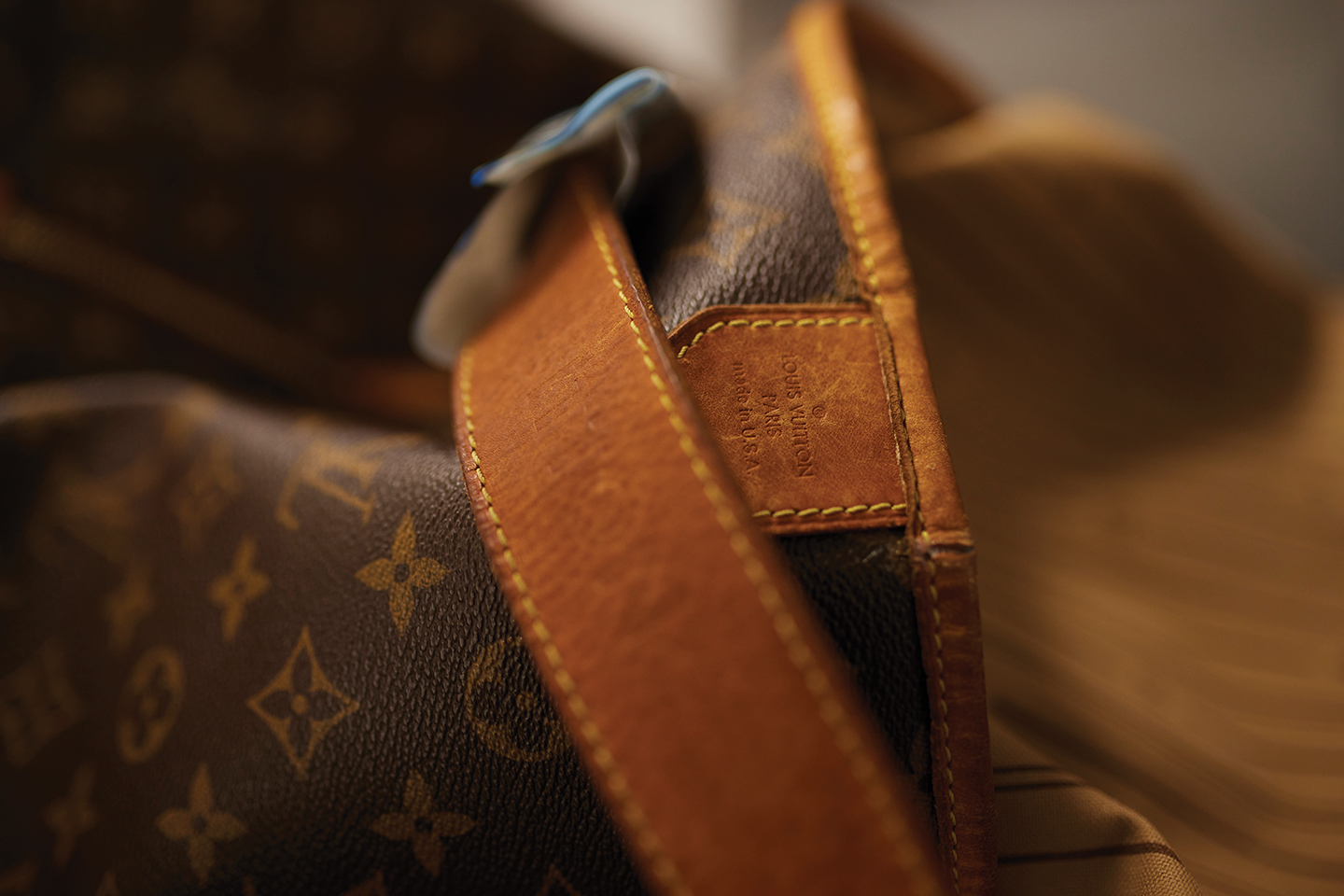 Louis Vuitton leather detail