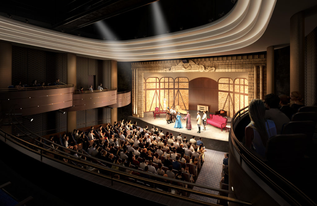 Rendering of future Baker's Theatre in Gulfshore Playhouse