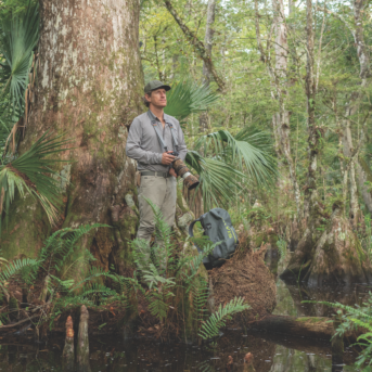 Photographer Carlton Ward Jr. in the Florida Wildlife Corridor