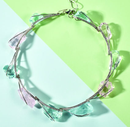 Contemporary Aquamarine Collar, Mark Loren Designs