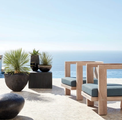Perennials and Sutherland outdoor furniture