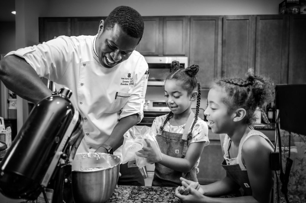 The Ritz-Carlton, Naples’ pastry chef baking with his daughters