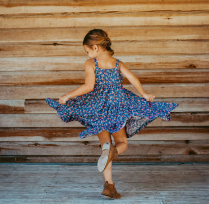 Organic, eco-conscious dress for girls by Solstice Kids