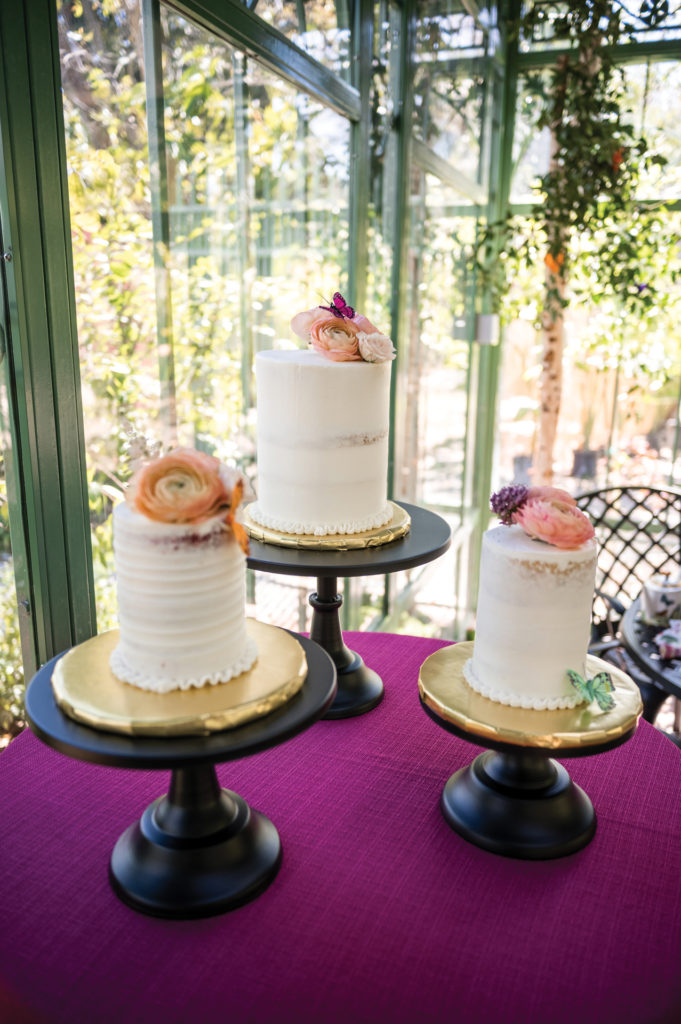 High-tea tiered cakes