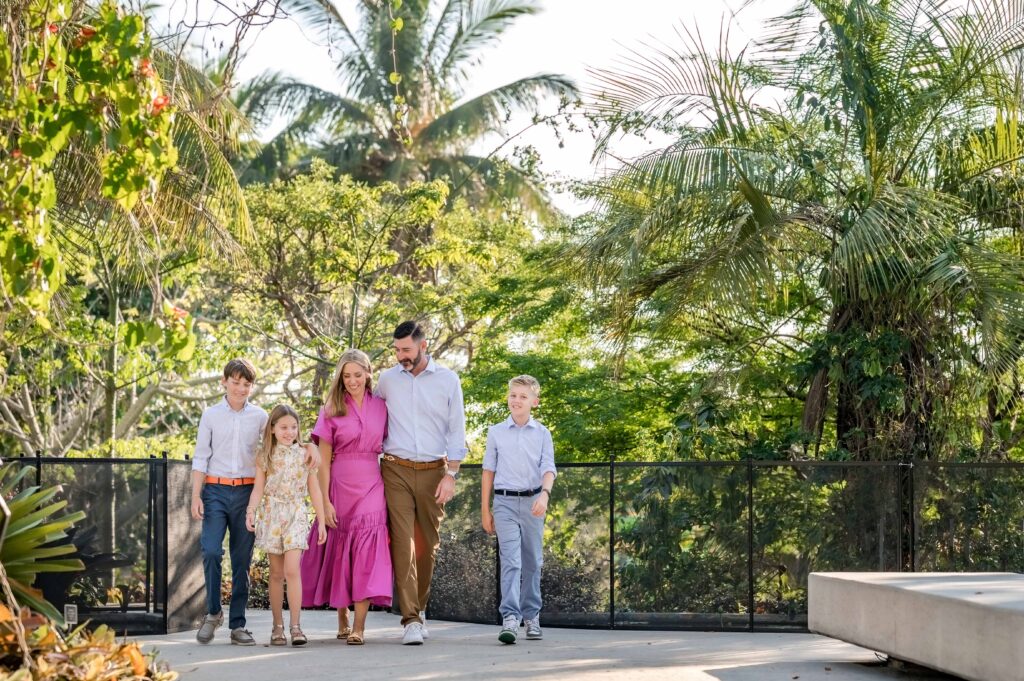 Shotwell Family at Naples Botanical Garden