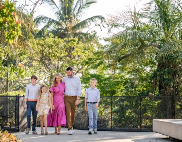 Shotwell Family at Naples Botanical Garden