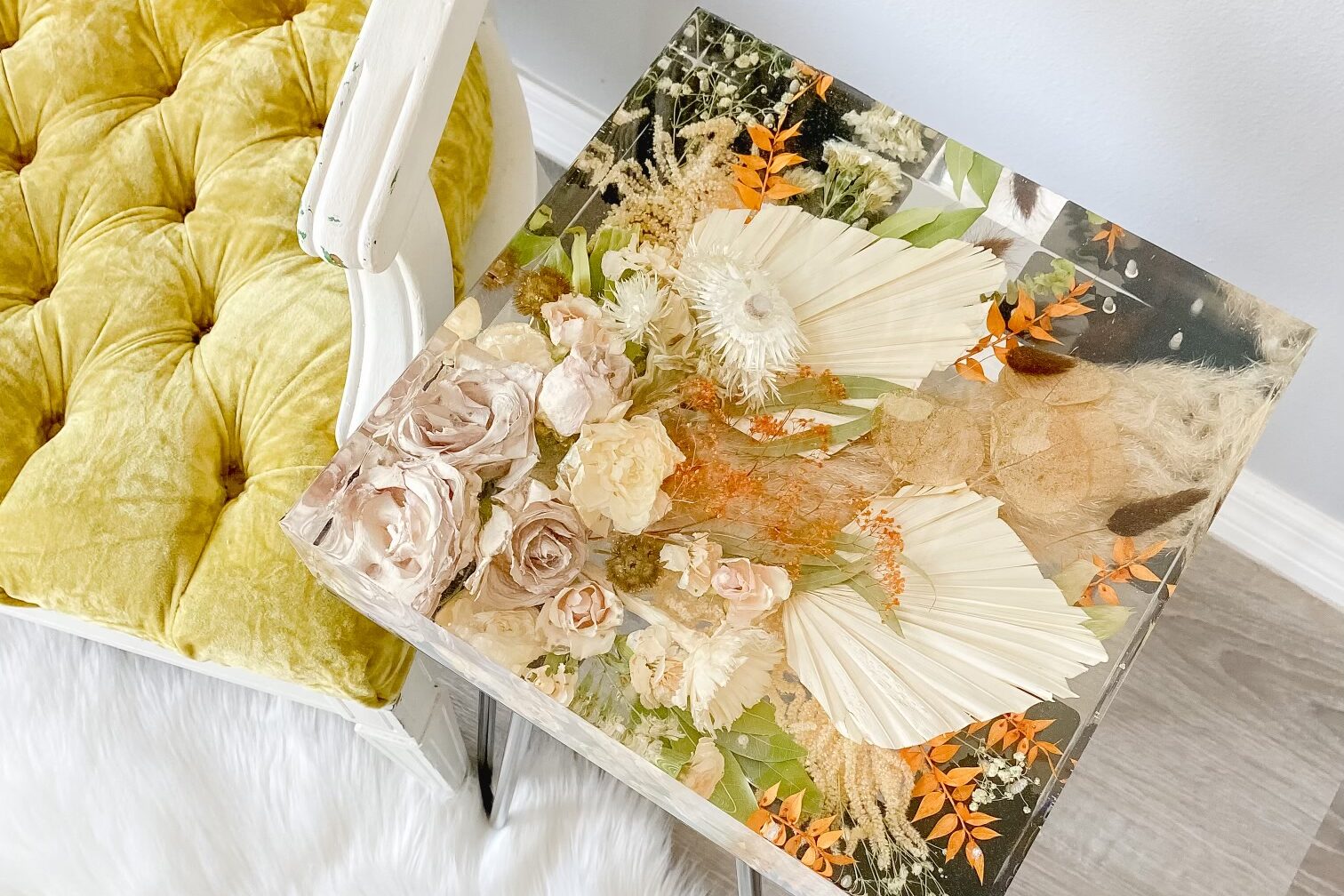 Rejoice and Blossom keepsake wedding flower furniture
